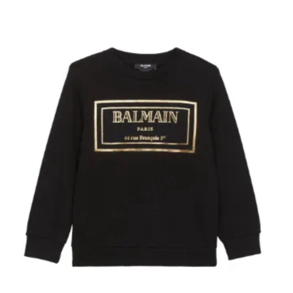BALMAIN PRINT BOY OR GIRL LOGO SWEATSHIRT 4yrs
